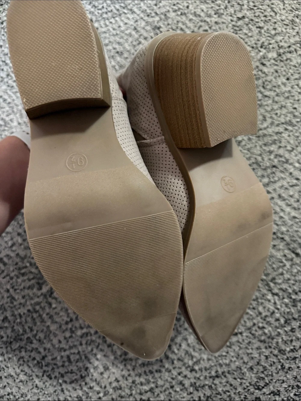 Universal Thread Taupe Perforated Chelsea Ankle Boots